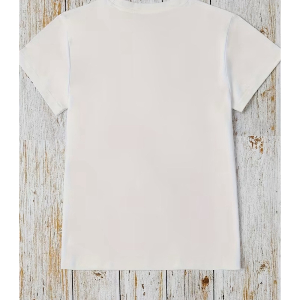 Women's Unbranded T-shirt, Size Unspecified, White with Blue Flower 3x - Picture 2 of 2